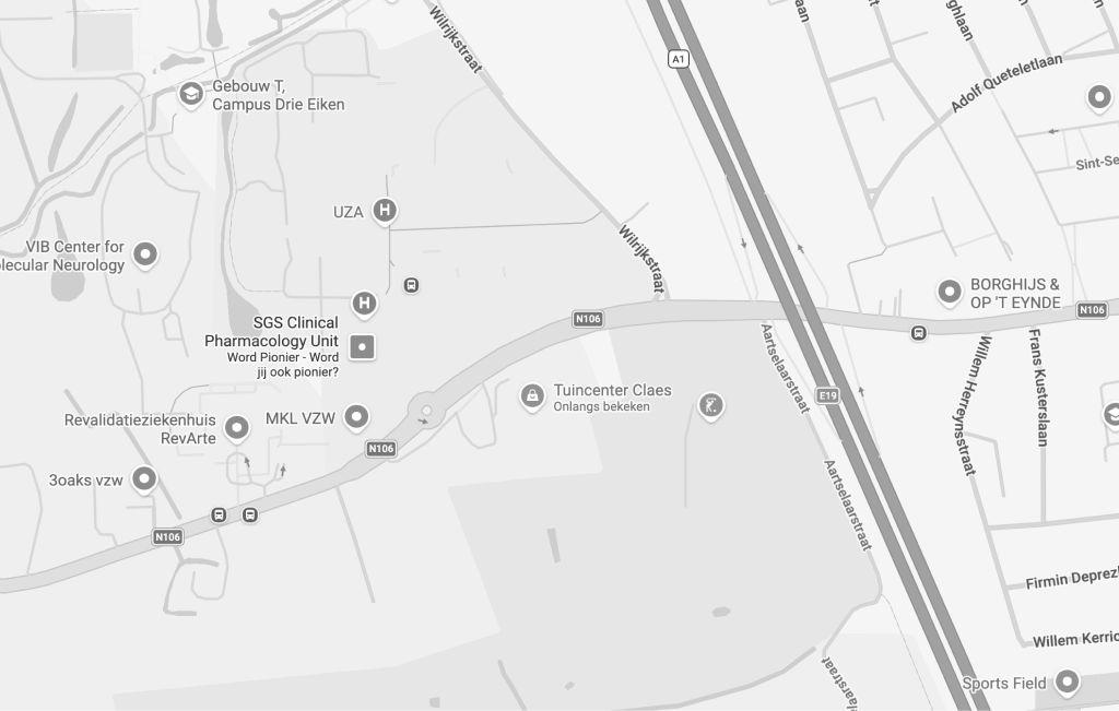 Kaart met locatie Tuincenter Claes